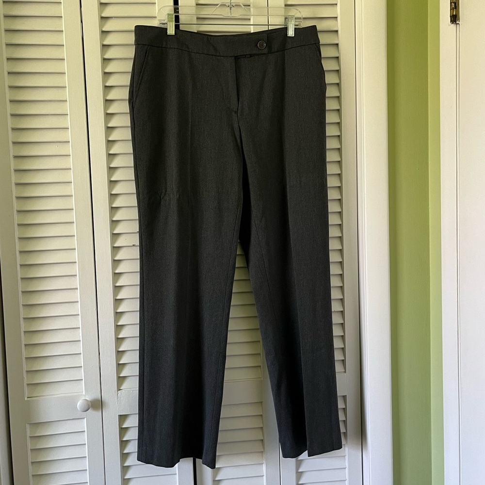 NWT Talbots Signature Boot Cut Gray Trousers Size 14